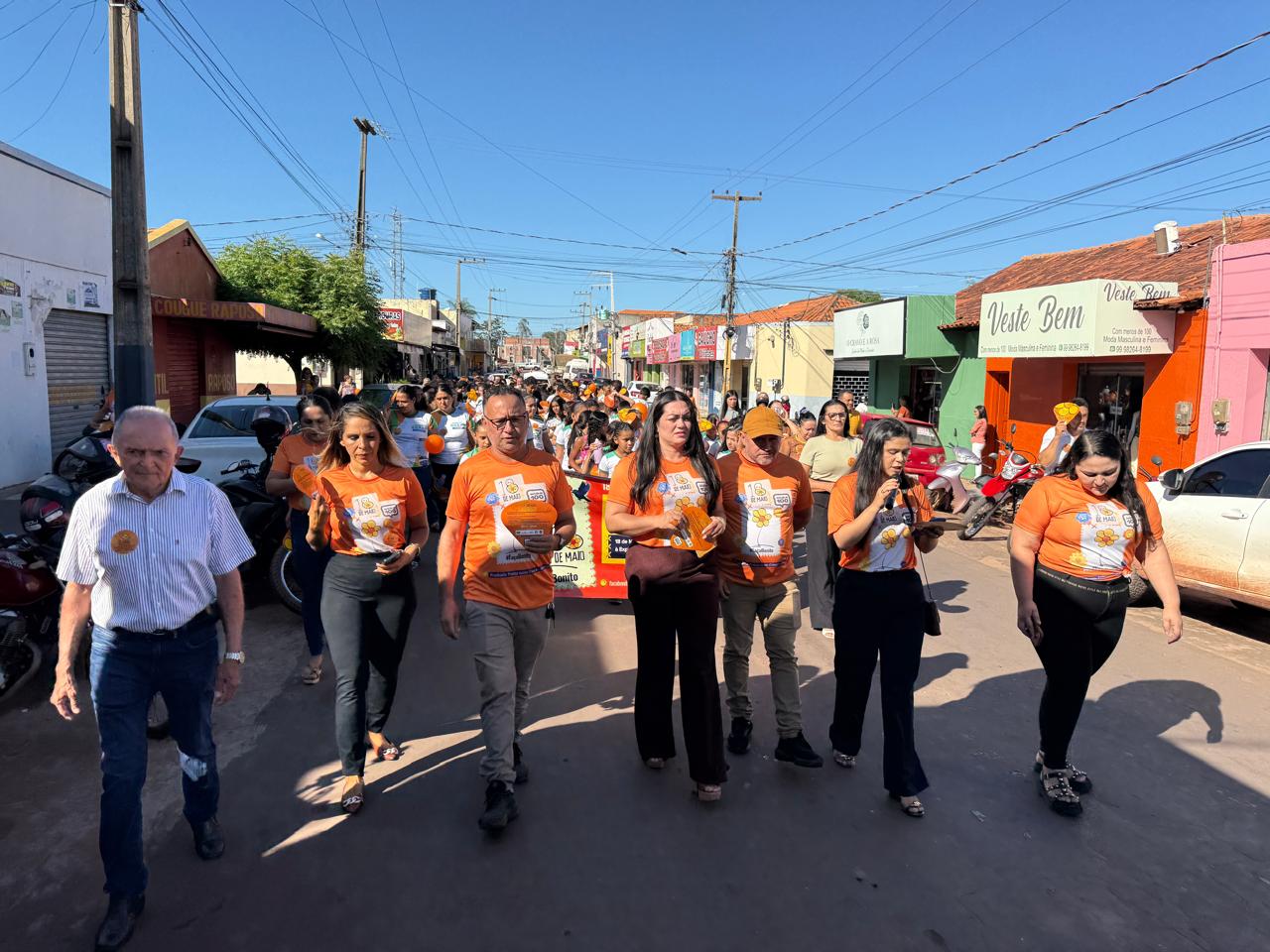 Sítio Novo realiza caminhada do Maio Laranja e reforça combate ao abuso sexual de crianças e ad...